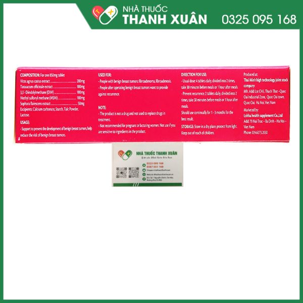 Nhũ Đan - Hỗ trợ làm chậm sự phát triển u xơ tuyến vú